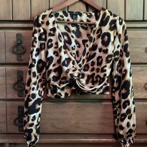 Cheetah/leopard print top